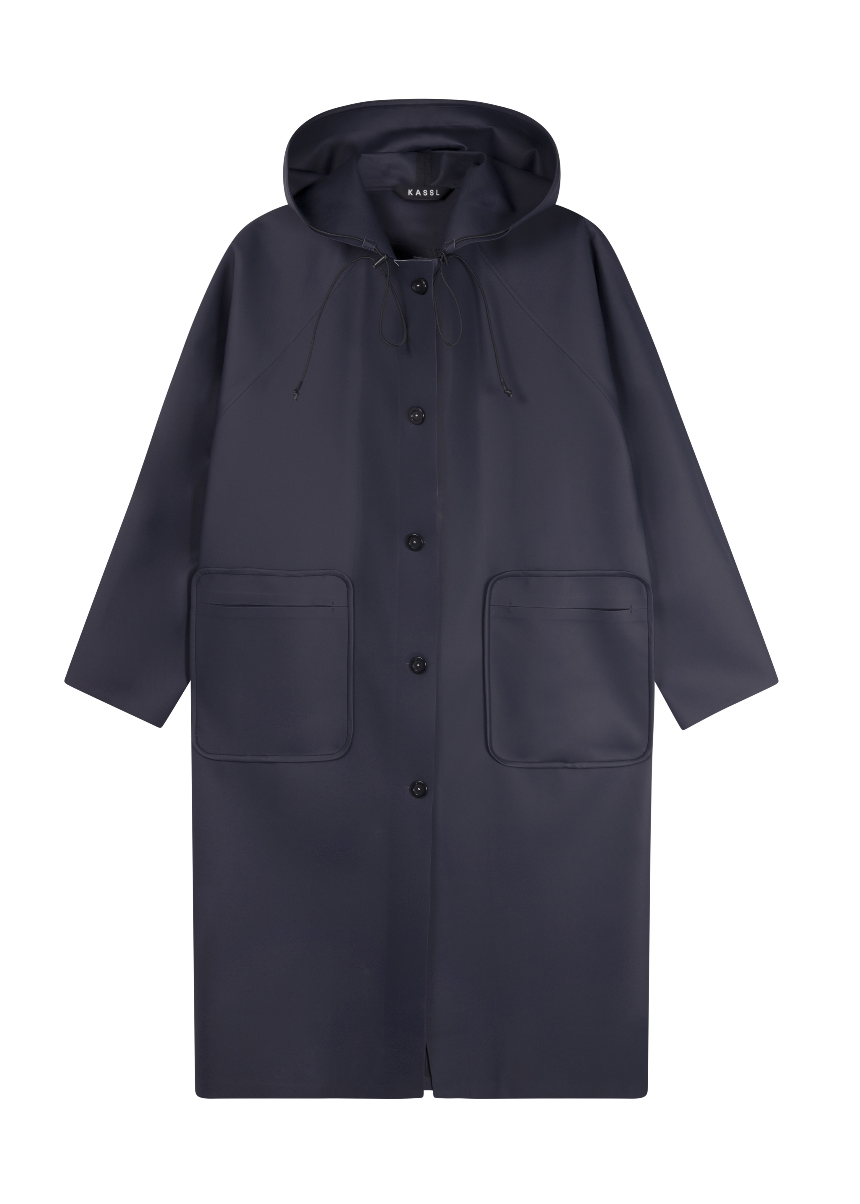 Sailor coat below the knee in rubber 