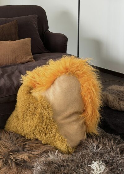 Cushion 'Yellow Curry' by Carine Boxy
