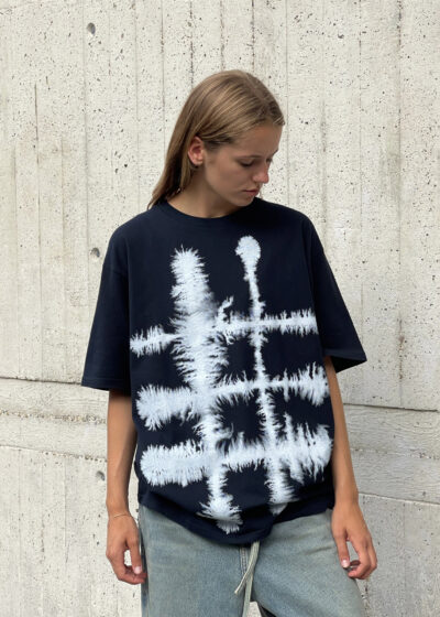 'Adult T' windowpane black by Wild Animals