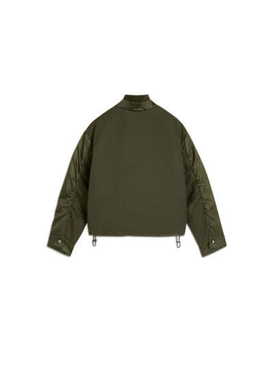 'Bomber short' in nylon khaki by KASSL Editions