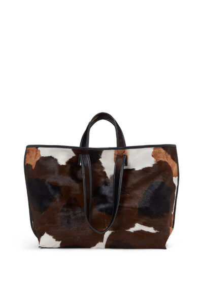'Tote cowhair' in multi by KASSL Editions