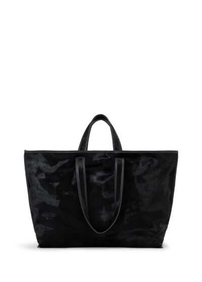 'Tote cowhair' in black by KASSL Editions