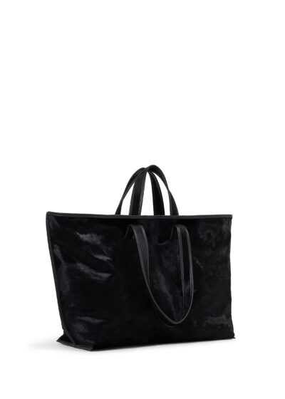 'Tote cowhair' in black by KASSL Editions
