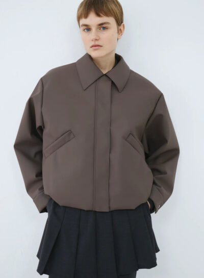 'Bomber short' in ash by KASSL Editions