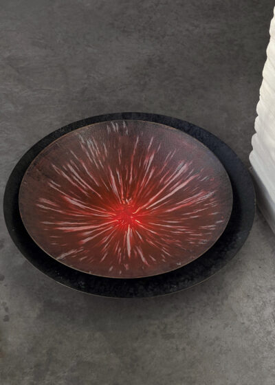 Beghard brass bowl in black by Michaël Verheyden