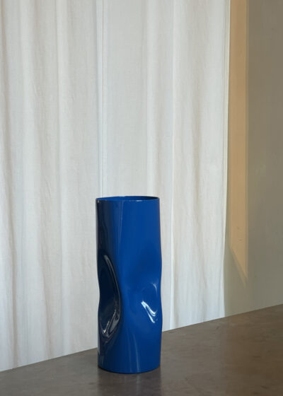 Twisted Vase in electric blue by Colville