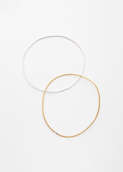 Super thin bracelet in brass by Woche