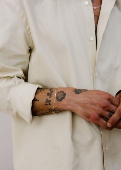 Super thin bracelet in silver by Woche